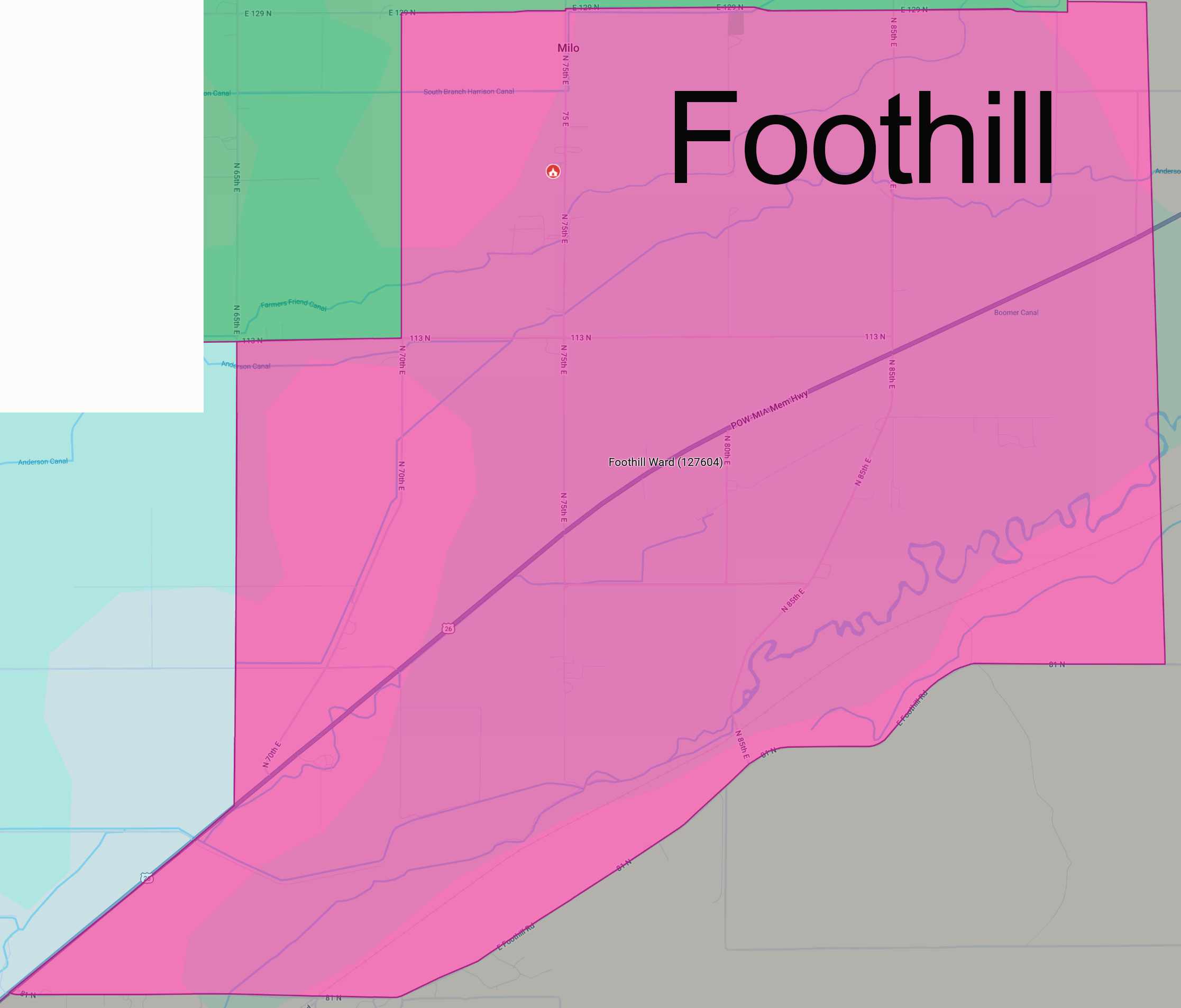 foothillwardmap